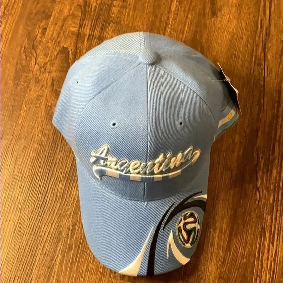 Argentina Team Soccer Cap Blue Adjustable NWT - Picture 6 of 12